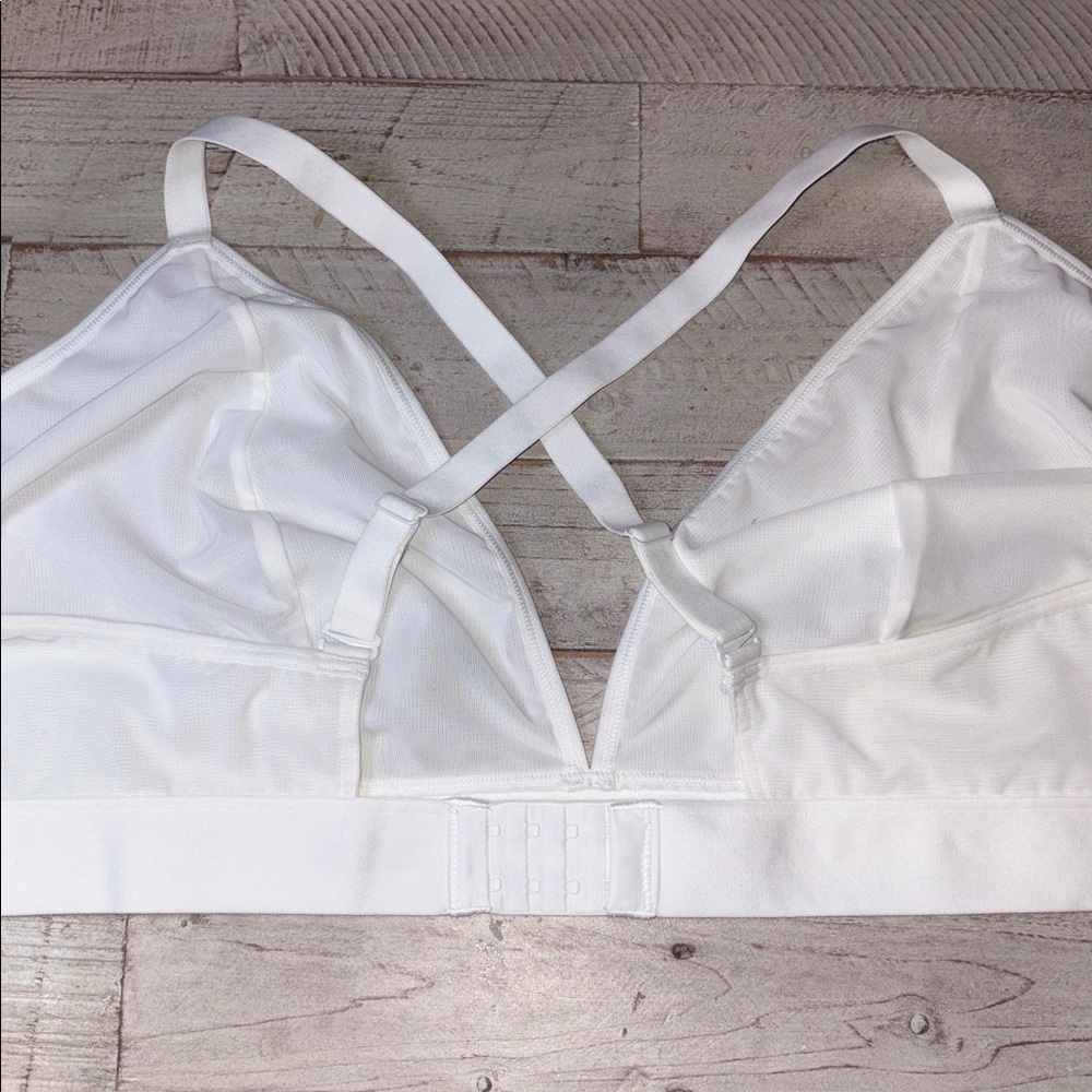 Women's V-Neck Mesh White Bralette Size 4X NWT! - Picture 9 of 15